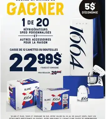 Metro CAISSE DE 12 CANETTES OU BOUTEILLES offer