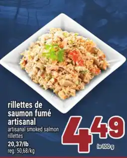 Metro RILLETTES DE SAUMON FUMÉ ARTISANAL | ARTISANAL SMOKED SALMON RILLETTES offer