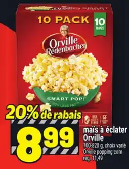 Metro MAÏS À ÉCLATER ORVILLE | ORVILLE POPPING CORN offer