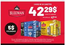 Metro CAISSE DE 30 CANETTES SLEEMAN offer