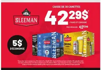 Metro CAISSE DE 30 CANETTES SLEEMAN offer