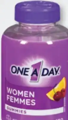 Familiprix ONE A DAY, Women Gummies, Selected multivitamin supplements offer