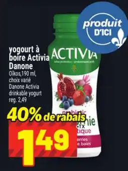 Metro YOGOURT À BOIRE ACTIVIA DANONE | DANONE ACTIVIA DRINKABLE YOGURT offer