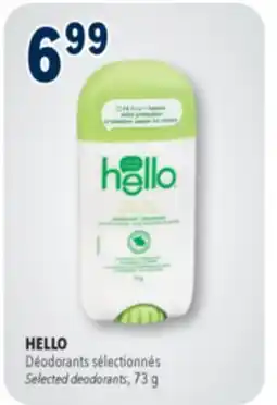 Familiprix HELLO, Selected deodorants, 73 g offer