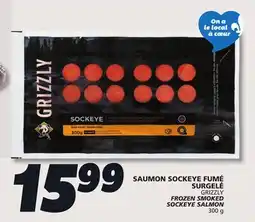 IGA GRIZZLY FROZEN SMOKED SOCKEYE SALMON offer