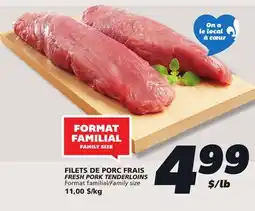 IGA FRESH PORK TENDERLOINS offer