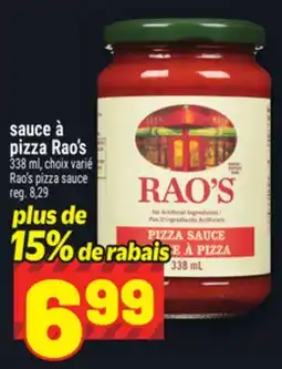 Metro SAUCE À PIZZA RAO'S | RAO'S PIZZA SAUCE offer