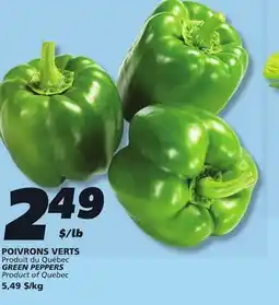 IGA GREEN PEPPERS offer