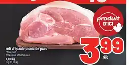 Metro RÔTI D'ÉPAULE PICNIC DE PORC | PORK PICNIC SHOULDER ROAST offer