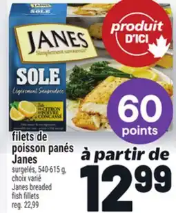 Metro FILETS DE POISSON PANÉS JANES | JANES BREADED FISH FILLETS offer