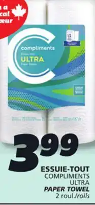 IGA COMPLIMENTS ULTRA PAPER TOWEL offer