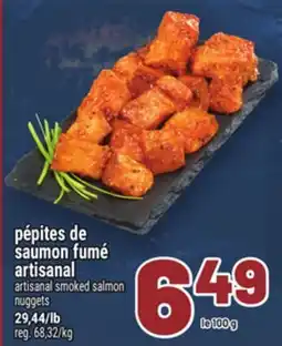 Metro PÉPITES DE SAUMON FUMÉ ARTISANAL | ARTISANAL SMOKED SALMON NUGGETS offer