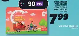 IGA COMPLIMENTS SUPER SQUEEZE FRUIT SNACKS offer