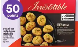 Metro CROSTINI AUX FRUITS DE MER IRRÉSISTIBLE | IRRÉSISTIBLE SEAFOOD CROSTINI offer