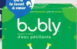 IGA BUBLY CARBONATED NATURAL SPRING WATER offer