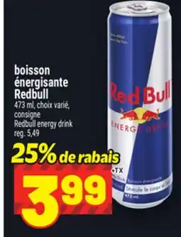 Metro BOISSON ÉNERGISANTE REDBULL | REDBULL ENERGY DRINK offer