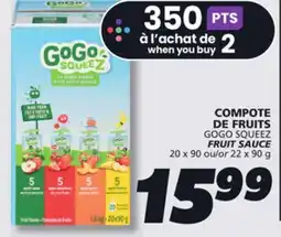 IGA GOGO SQUEEZ FRUIT SAUCE offer