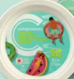 IGA COMPLIMENTS PAPER PLATES offer