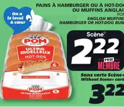 IGA POM ENGLISH MUFFINS HAMBURGER OR HOT-DOG BUN offer