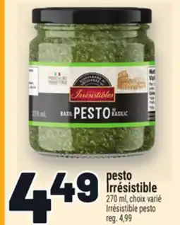 Metro PESTO IRRÉSISTIBLE | IRRÉSISTIBLE PESTO offer