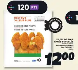 IGA VALEUR PLUS FROZEN BREADED SOLE FILLETS offer