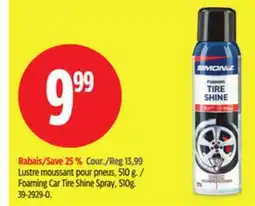 Canadian Tire Foaming Car Tire Shine Spray, 510g offer