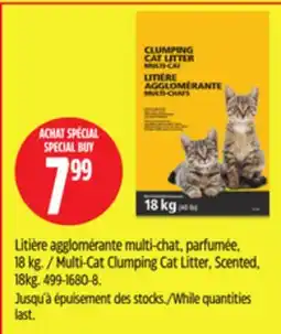 Canadian Tire Multi-Cat Clumping Cat Litter, Scented, 18kg offer