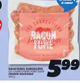 IGA LES CHARCUTIERS PORK SHOP FROZEN SAUSAGES offer