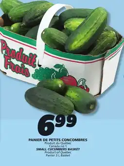 IGA SMALL CUCUMBERS BASKET offer