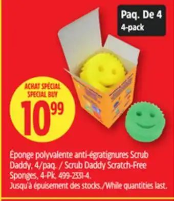 Canadian Tire Scrub Daddy Scratch-Free Sponges, 4-Pk offer