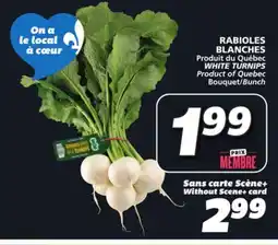 IGA WHITE TURNIPS offer