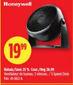 Canadian Tire Honeywell 3-Speed Desk Fan offer