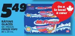 IGA Mr. FREEZE FREEZE POPS offer