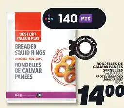 IGA VALEUR PLUS FROZEN BREADED SQUID RINGS offer