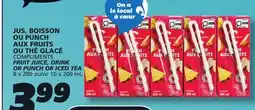 IGA COMPLIMENTS FRUIT JUICE, DRINK OR PUNCH OR ICED TEA offer