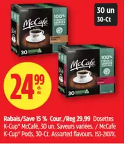 Canadian Tire McCafe K-Cup Pods, 30-Ct. Assorted flavours offer