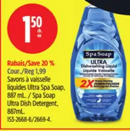 Canadian Tire Spa Soap Ultra Dish Detergent offer