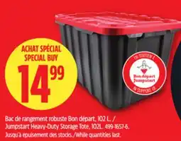 Canadian Tire Jumpstart Heavy-Duty Storage Tote offer