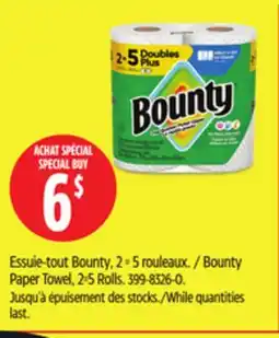 Canadian Tire Bounty Paper Towel offer