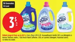 Canadian Tire Old Dutch Fabric Softener, 1.65L or Laundry Detergent offer