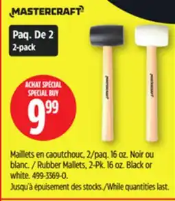 Canadian Tire Mastercraft Rubber Mallets offer