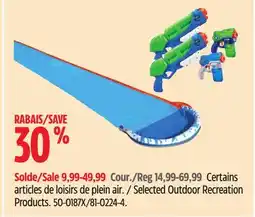 Canadian Tire ZURU Selected Outdoor Recreation Products offer