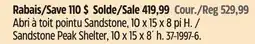 Canadian Tire Shelterlogic Sandstone Peak Shelter offer