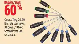 Canadian Tire 10-Pc Screwdriver Set offer