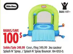 Canadian Tire Little Tikes Splash N' Spray Bouncer offer