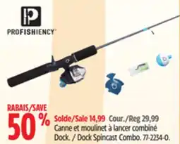 Canadian Tire Profishiency Dock Spincast Combo offer