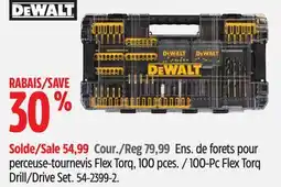 Canadian Tire Dewalt 100-Pc Flex Torq Drill/Drive Set offer