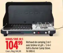Canadian Tire Woods 2-in-1 Grill & Burner Camp Stove offer