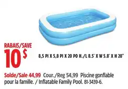 Canadian Tire Bestway Inflatable Family Pool offer