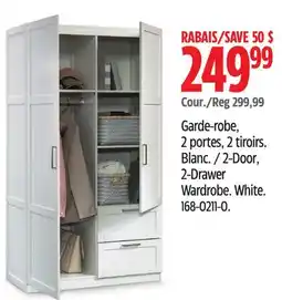 Canadian Tire Sauder 2-Door, 2-Drawer Wardrobe offer